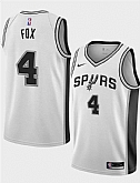 Men's San Antonio Spurs #4 De'Aaron Fox White 2024-25 Association Edition Stitched Jersey Dzhi,baseball caps,new era cap wholesale,wholesale hats